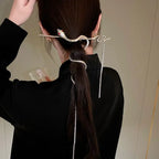 Snake Wrap Long Tassel Chain Hair Pin Clip