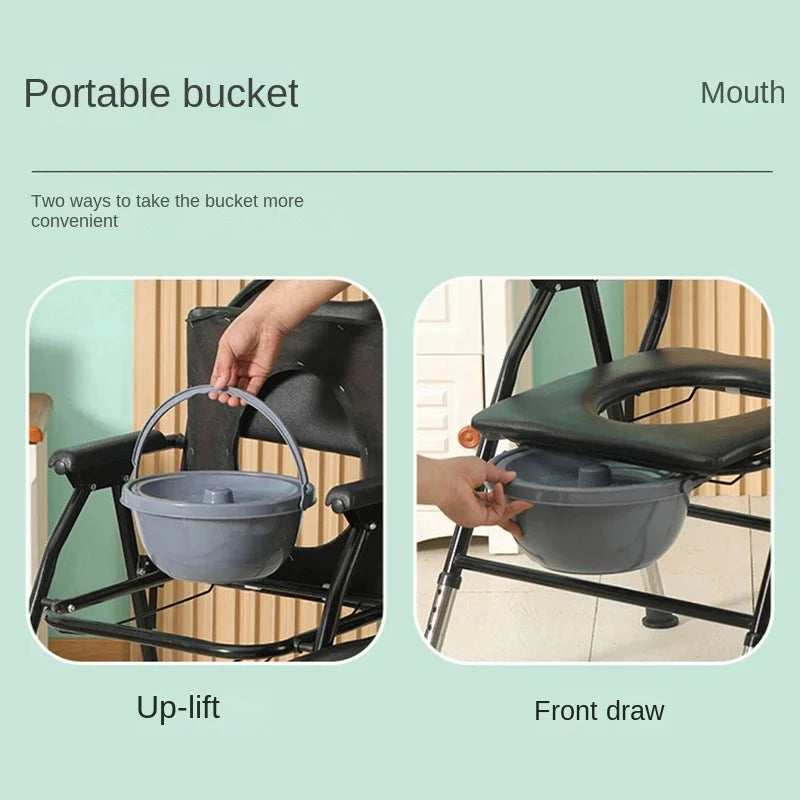 Non-Slip Foldable Elderly Toilet Foldable Seat Chair