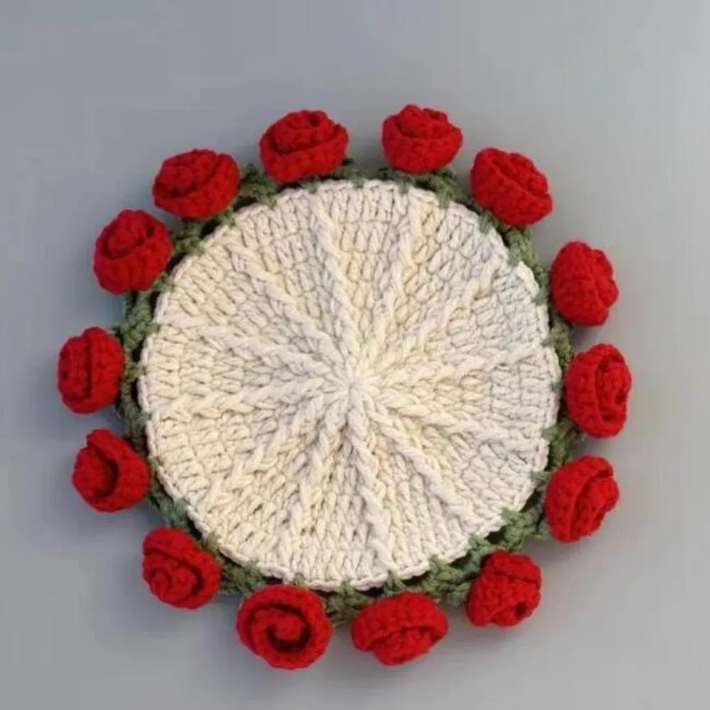 Handcrafted Convertible Yarn Rose Bouquet