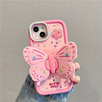 Lovely 3D Folded Butterfly Shockproof iPhone Case
