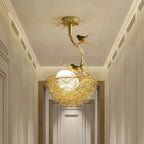 Bird Nest Egg Rustic Minimalist Lamp
