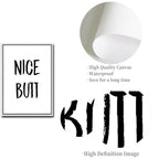 Nice Butt Bathroom Wall Poster
