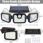 Power Save Motion Activated Outdoor Solar Lamp