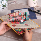 3D Pop-Up Cheerful Christmas Gift Cards