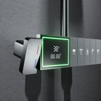 Rhythmic Rain Piano Key Style Control Elegant Rainfall Shower Set