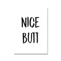 Nice Butt Bathroom Wall Poster