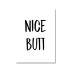 Nice Butt Bathroom Wall Poster