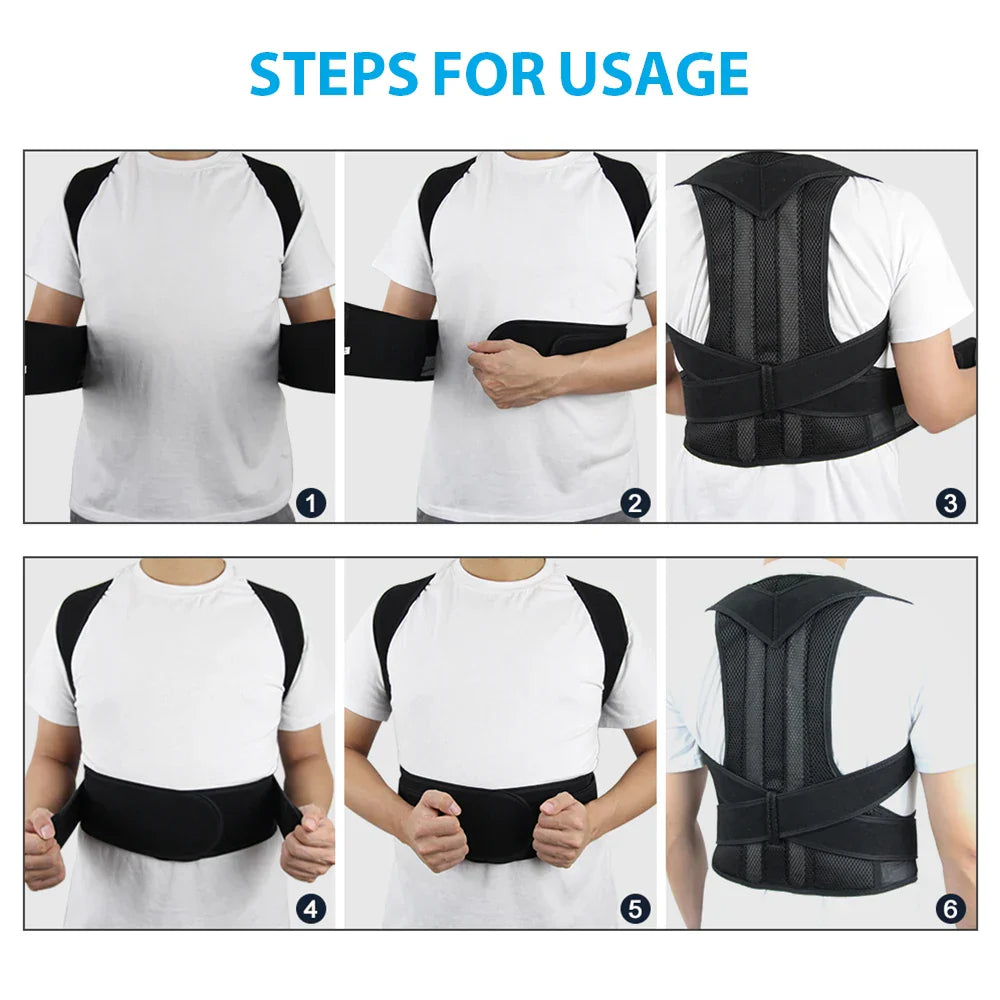 Trend Back Support Adjustable Lumbar Support Back Posture Corrector – BipTrend