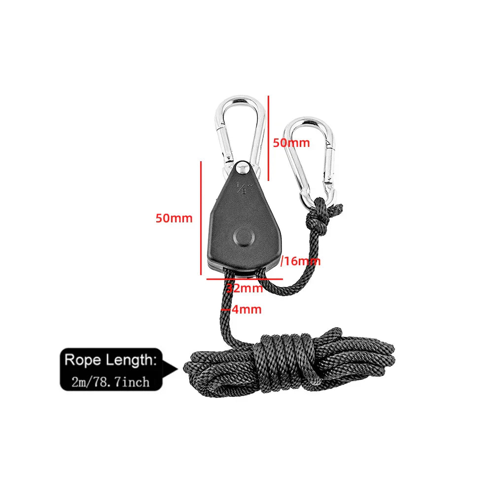 Camp Anywhere Adjustable Ratchet Tent Stabilizer Pulley Hanger