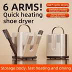 Six-Arm Quick Heating Foldable Electric Shoe Dryer