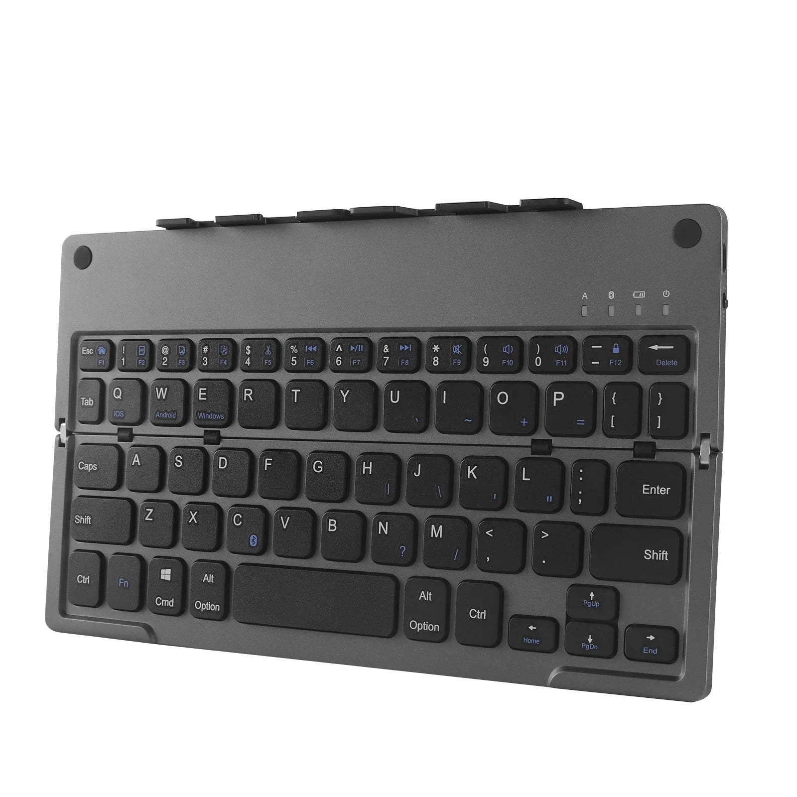 Travel-Friendly Foldable Wireless Keyboard Phone Holder