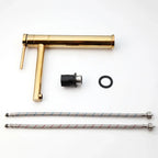Golden Plated Vessel Stream Brass Elegant Faucet