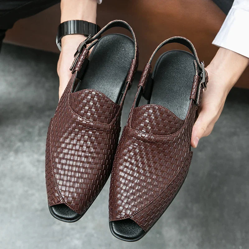 Italian Craft Handmade Solid Leather Sandals
