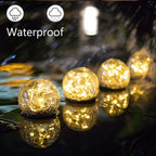Solar-Powered Glass Ball Magical Garden Light