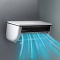 Turbo Air Circulation Remote Wall-Mount Cooling Fan