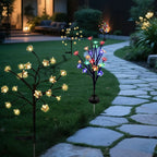 Sakura Tree Solar Flower Pathway Outdoor Lights