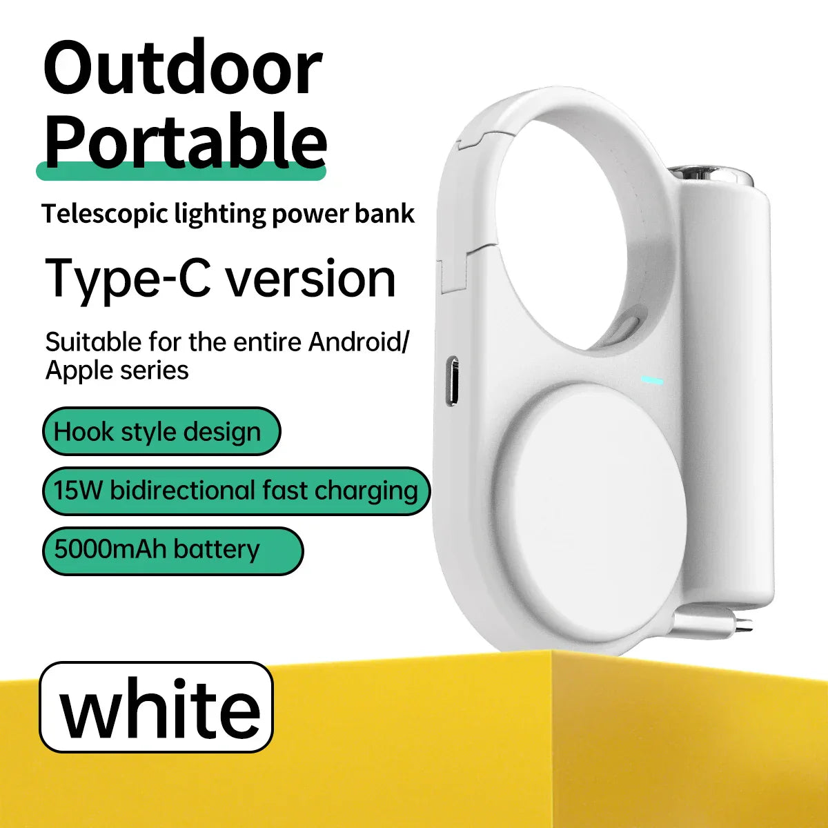 Clip-On Dual-Port Emergency Power Bank