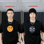 Mood Swing Smiley Face Sequin Changing Unisex T-Shirt