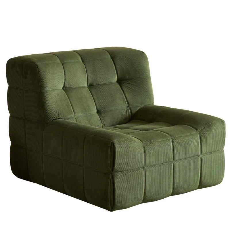 Modern Minimalist  Cube-Style Convertible Modular European Lounge Chair