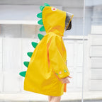 Happy Dinosaur Outdoor Hooded Kids Raincoat