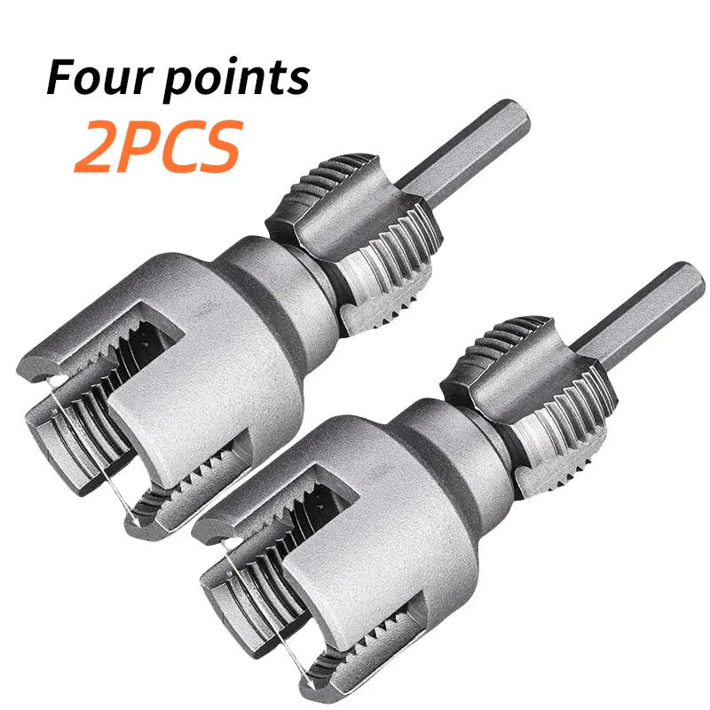 Pipe Thread Reamer & Edge Cutter Drill Attachment Tool