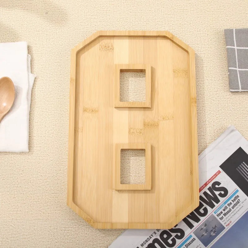Wooden Numbers Serving Tray