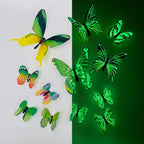 3D Wall Art Magical Luminous Butterfly