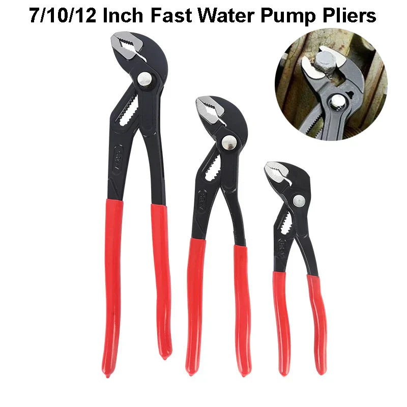 Easy Adjustable V-Jaw Tongue Water Pump Plier