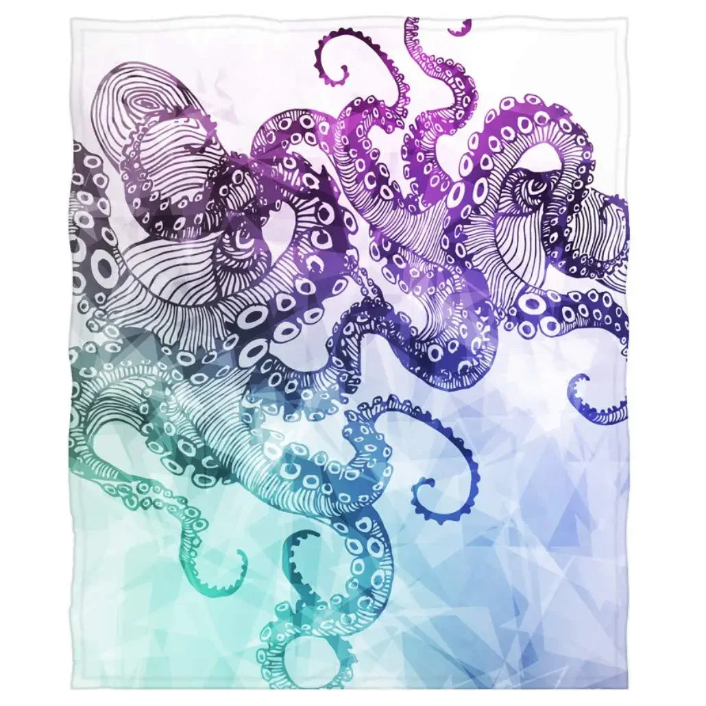 Sea Life Ocean Throw Octopus Blanket