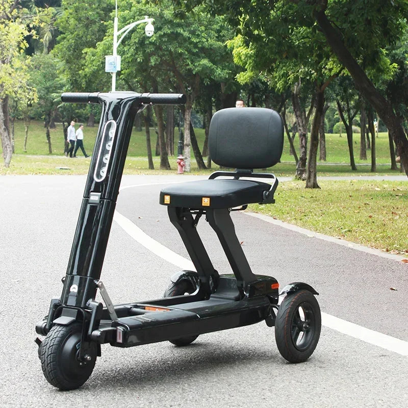 Tri-Wheel Foldable Padded Seat Electric Mobility Scooter