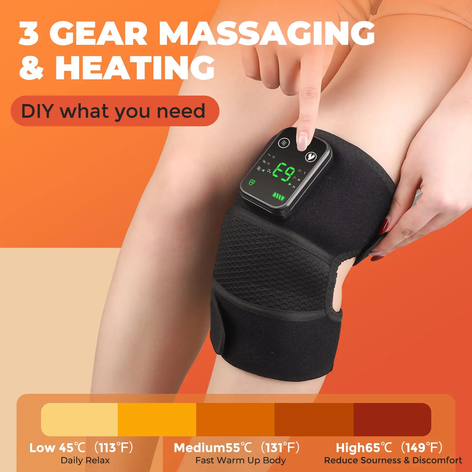 Compress Vibration Therapy Smart Heated Massager