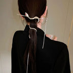 Snake Wrap Long Tassel Chain Hair Pin Clip