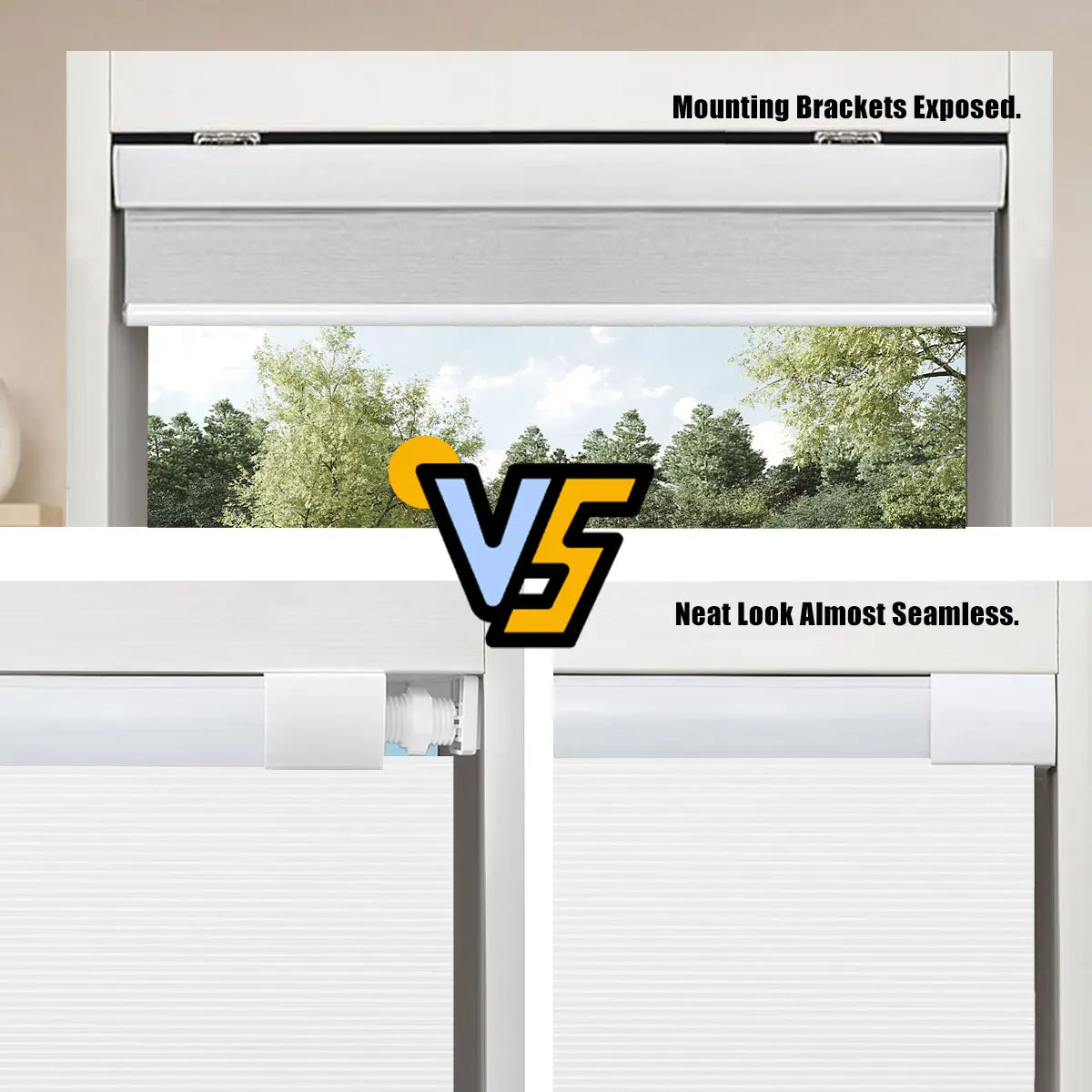 Blackout No-Drill Cordless Honeycomb Blinds
