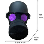 Black Gas Mask Helmet Trailer Hitch Cover
