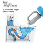 Manual Hand-Crank Drain Snake Shape Plumbing Tool