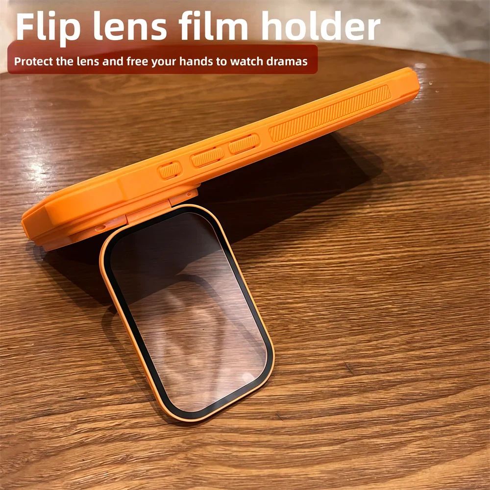 Full Lens Protection Flip Stand Magnetic iPhone Case
