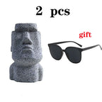 Stone Face Eyeglass Holder Stand