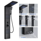 Rainfall Multi-Jet Panel Adjustable Pressure Shower Set