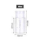 Transparent Refillable Cosmetic Storage Travel Bottle