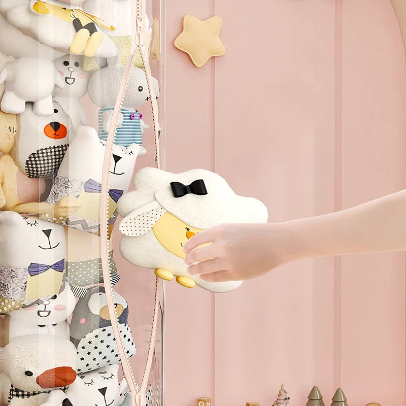 Vertical Transparent Space-Saving Toy Organizer Storage Tower