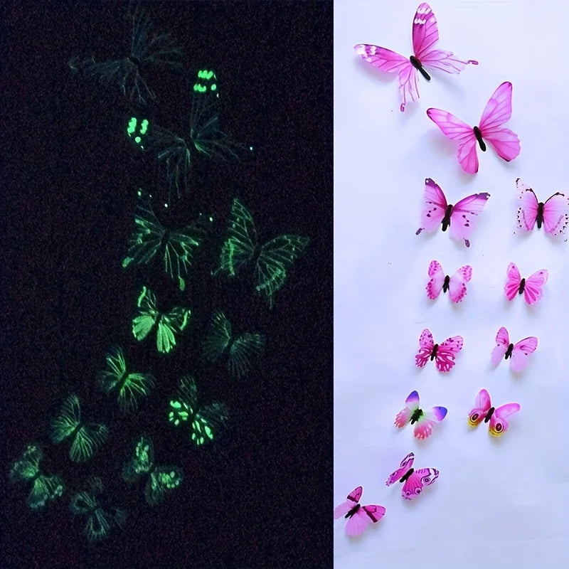 3D Wall Art Magical Luminous Butterfly