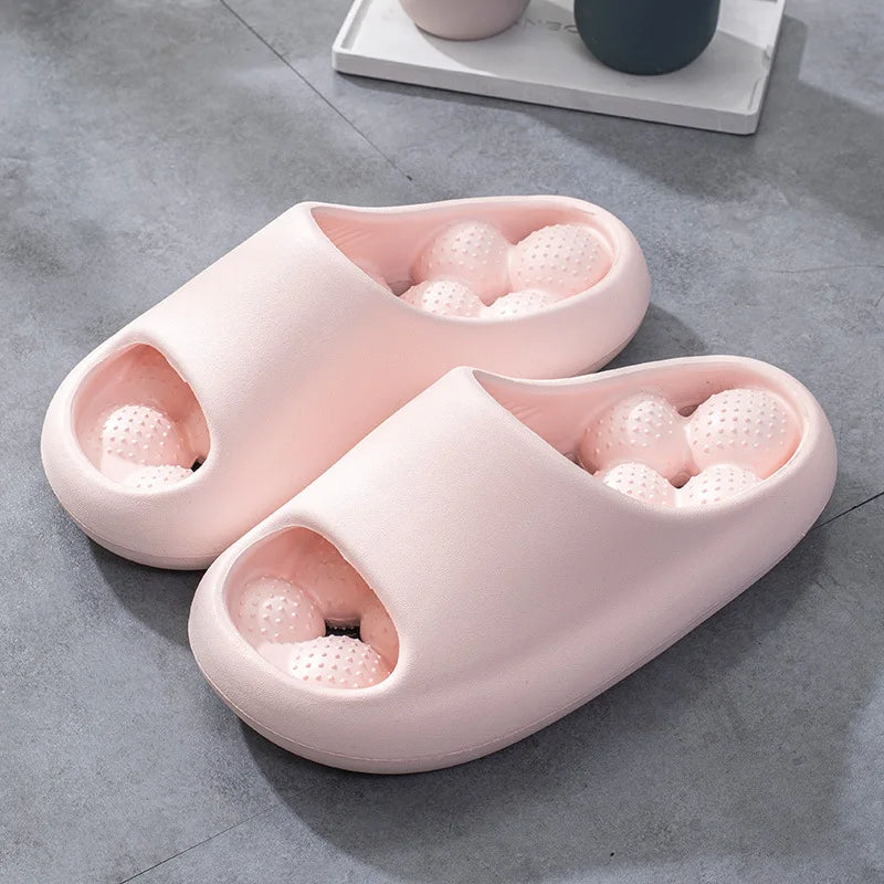 Bubble Arch Thick Sole Massaging Summer Slippers