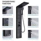 Rainfall Multi-Jet Panel Adjustable Pressure Shower Set
