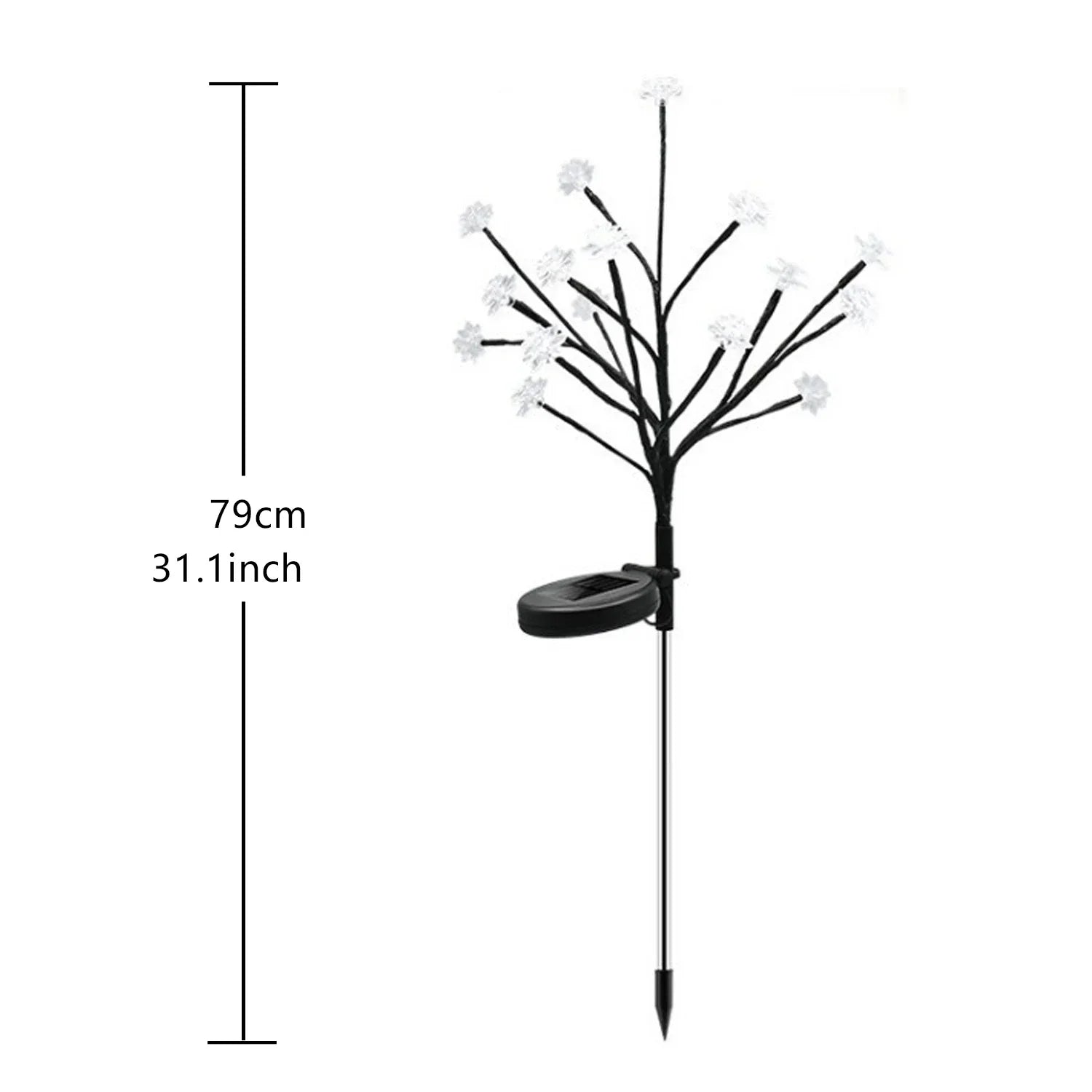 Sakura Tree Solar Flower Pathway Outdoor Lights