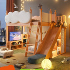 Cloud Castle Slide & Sleep Playhouse Kids Bed