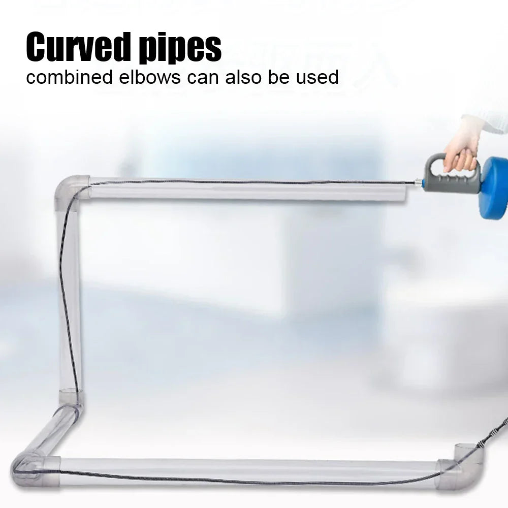 Manual Hand-Crank Drain Snake Shape Plumbing Tool