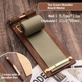 Roll-Note Wooden Clipboard