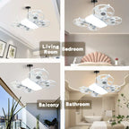 Summer Cool Multi-Propeller Modern LED Ceiling Fan