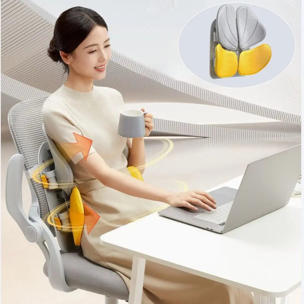 Adjustable Ergonomic Memory Foam Mesh Waist Relief Chair Cushion