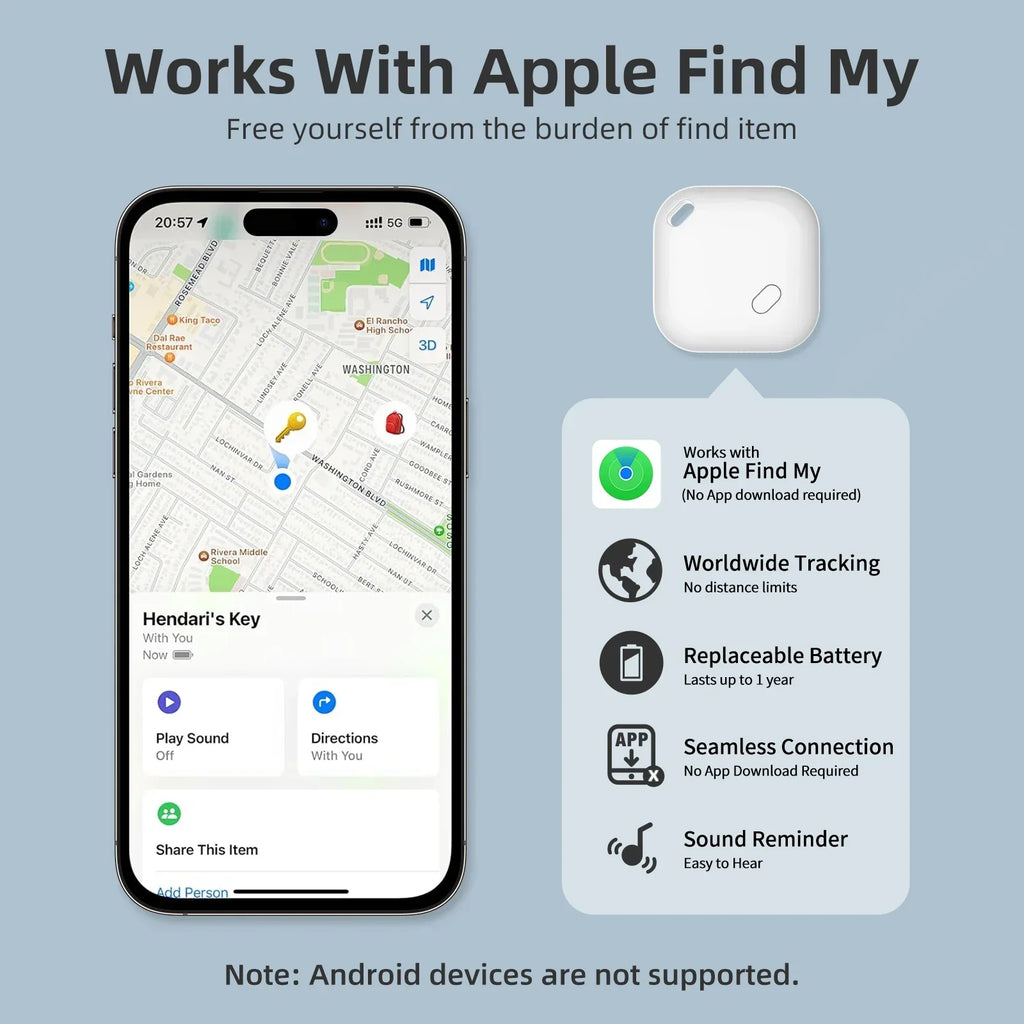 Secure Tag Mini GPS Anti Lost Bluetooth Tracker